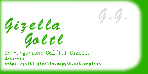 gizella goltl business card